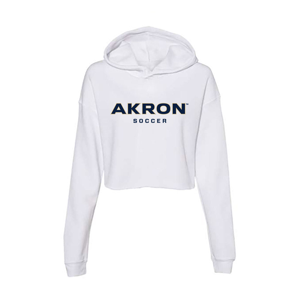 Akron - NCAA Women's Soccer : Eesha Sutharshan - Women's Crop Fleece Hoodie-0