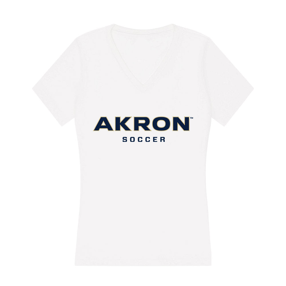Akron - NCAA Women's Soccer : Taylor Allen - Women's V-Neck T-Shirt-0
