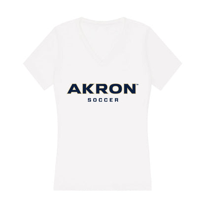 Akron - NCAA Women's Soccer : Taylor Allen - Women's V-Neck T-Shirt-0