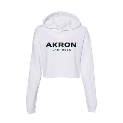 Akron - NCAA Women's Lacrosse : Hannah Sanders - Women's Crop Fleece Hoodie-0