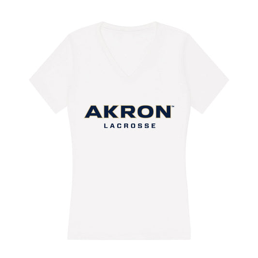 Akron - NCAA Women's Lacrosse : Olivia Martelon - Women's V-Neck T-Shirt-0