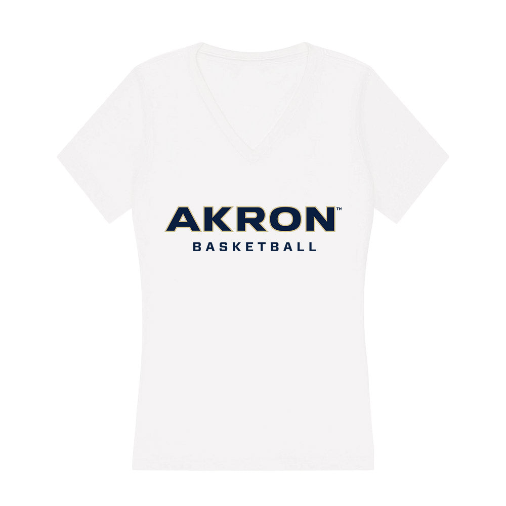 Akron - NCAA Women's Basketball : Izzy Callaway - Women's V-Neck T-Shirt-0