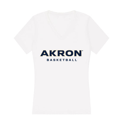 Akron - NCAA Women's Basketball : Izzy Callaway - Women's V-Neck T-Shirt-0