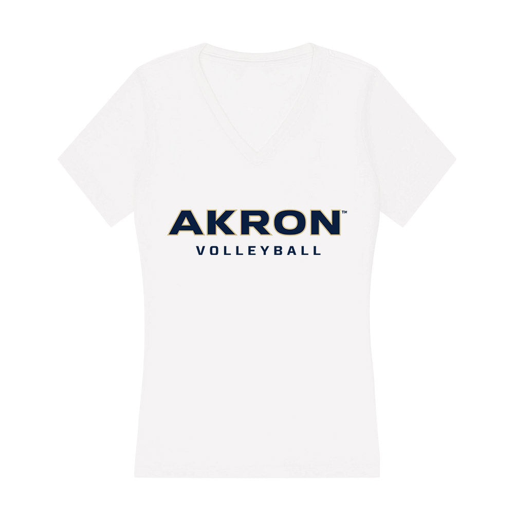Akron - NCAA Women's Volleyball : Ruby Klusman - Women's V-Neck T-Shirt-0