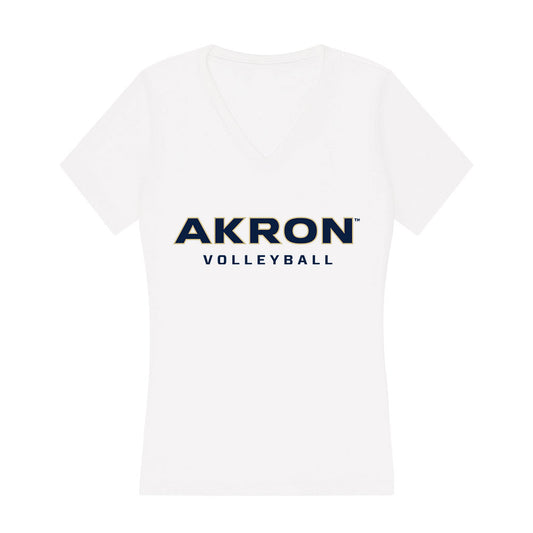 Akron - NCAA Women's Volleyball : Ruby Klusman - Women's V-Neck T-Shirt-0