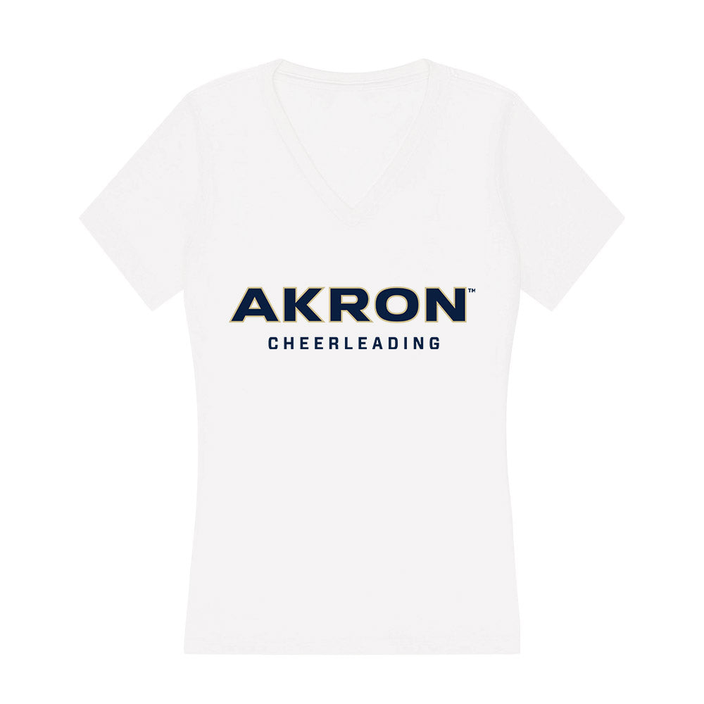 Akron - NCAA Cheerleading : Zak Robinson - Women's V-Neck T-Shirt-0