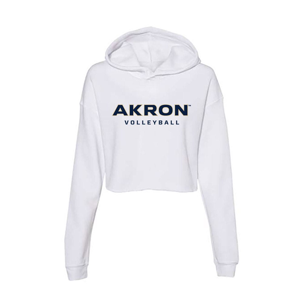 Akron - NCAA Women's Volleyball : Ruby Klusman - Women's Crop Fleece Hoodie-0