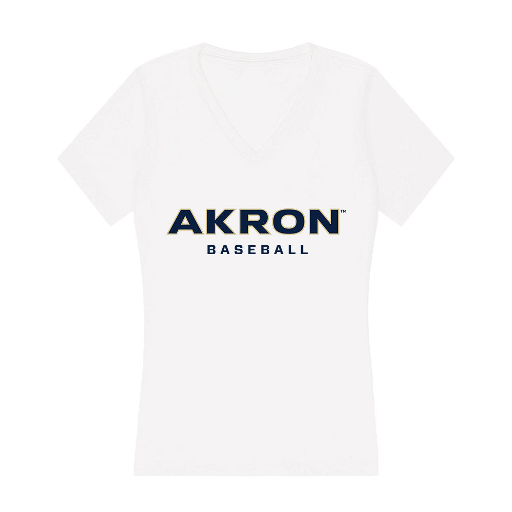 Akron - NCAA Baseball : Charles Schebler - Women's V-Neck T-Shirt-0