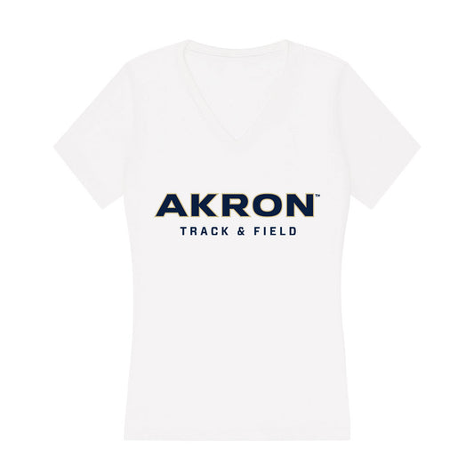 Akron - NCAA Women's Track & Field : Brooke Christensen - Women's V-Neck T-Shirt-0