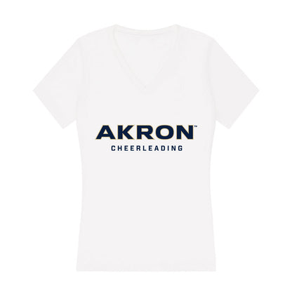 Akron - NCAA Cheerleading : Amaya Baumberger - Women's V-Neck T-Shirt-0