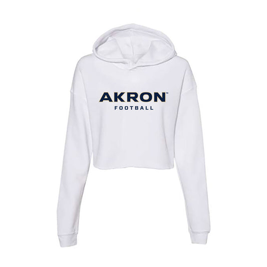 Akron - NCAA Football : Nathan Kapongo - Women's Crop Fleece Hoodie-0