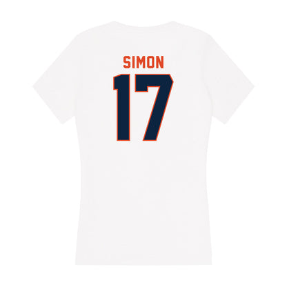 UTSA - NCAA Football : Asyrus Simon - Women's V-Neck T-Shirt-1