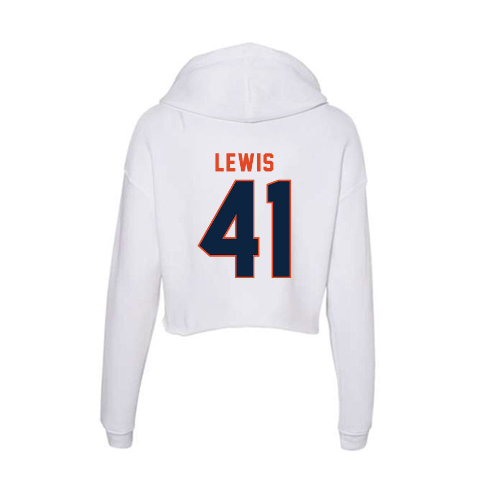 UTSA - NCAA Football : Fredarius Lewis - Women's Crop Fleece Hoodie-1