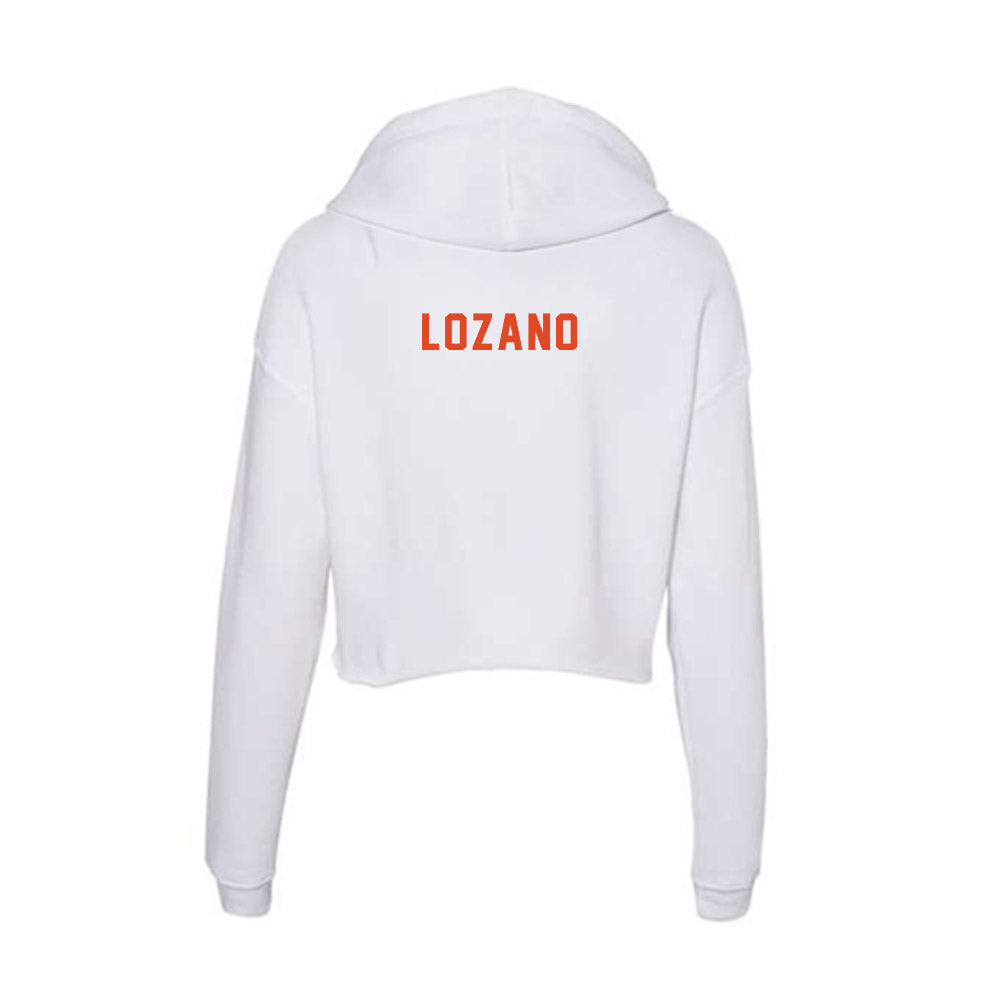 UTSA - NCAA Cheerleading : Alejandra Lozano - Women's Crop Fleece Hoodie-1