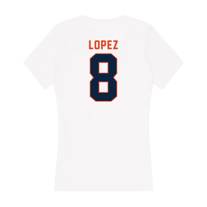 UTSA - NCAA Women's Soccer : Haley Lopez - Women's V-Neck T-Shirt-1