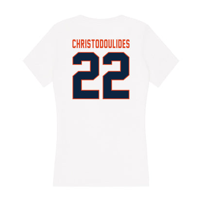 UTSA - NCAA Women's Soccer : Olivia Christodoulides - Women's V-Neck T-Shirt-1