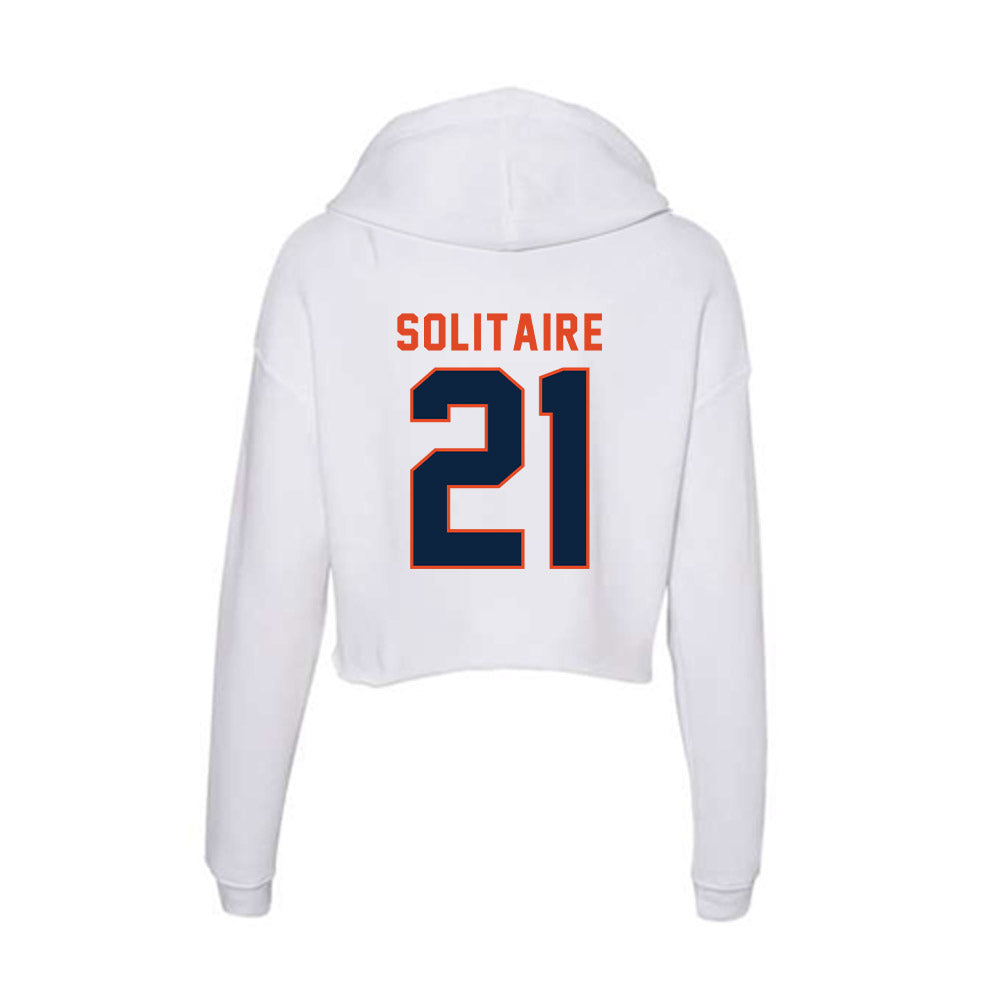 UTSA - NCAA Football : J.C. Solitaire - Women's Crop Fleece Hoodie-1