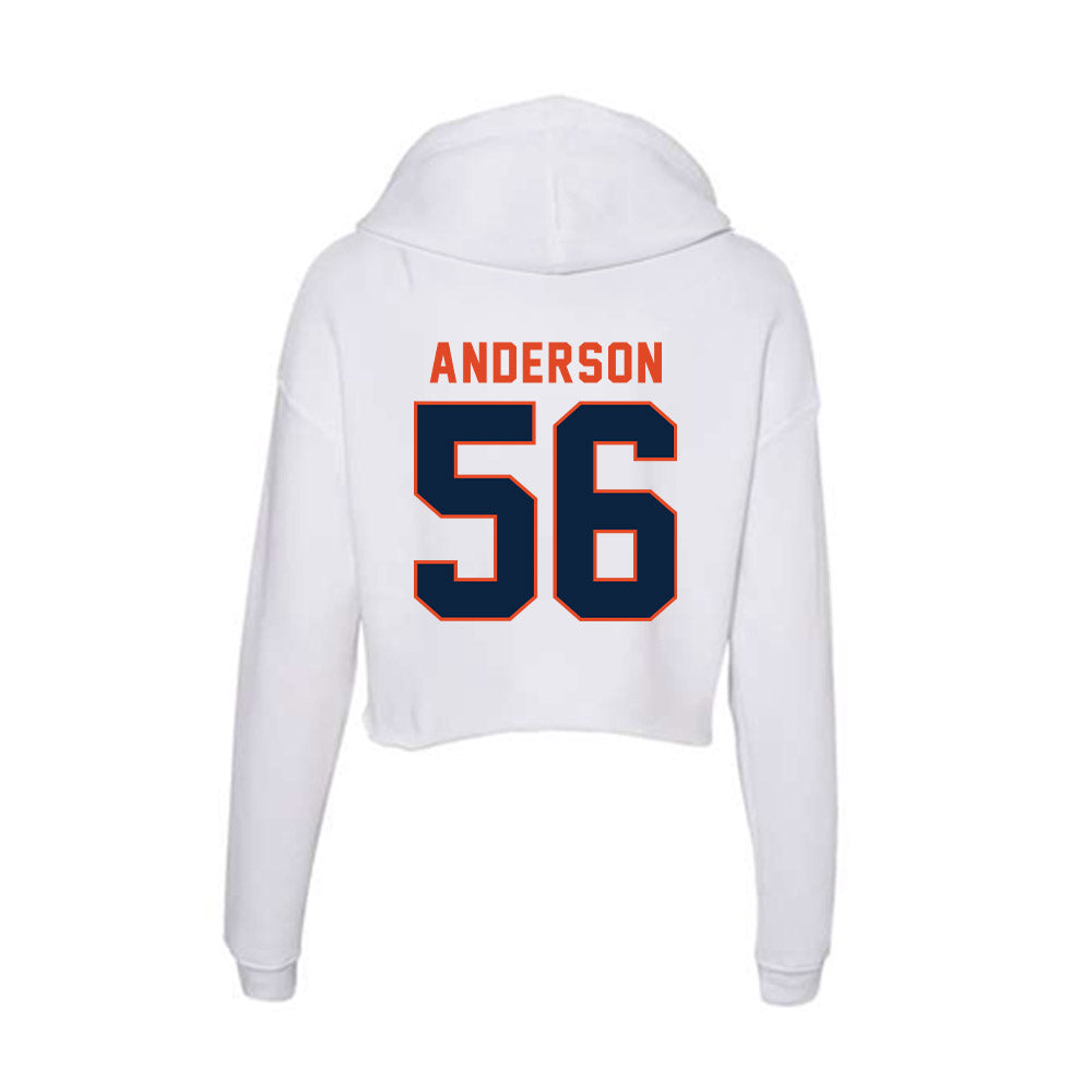 UTSA - NCAA Football : Jackson Anderson - Women's Crop Fleece Hoodie-1