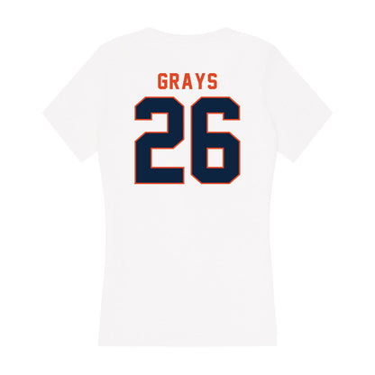 UTSA - NCAA Football : Bryce Grays - Women's V-Neck T-Shirt-1