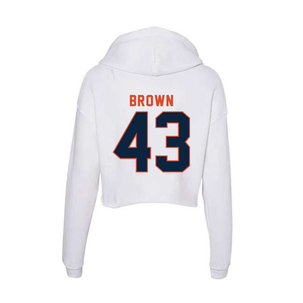 UTSA - NCAA Football : Kaleb Brown - Women's Crop Fleece Hoodie-1