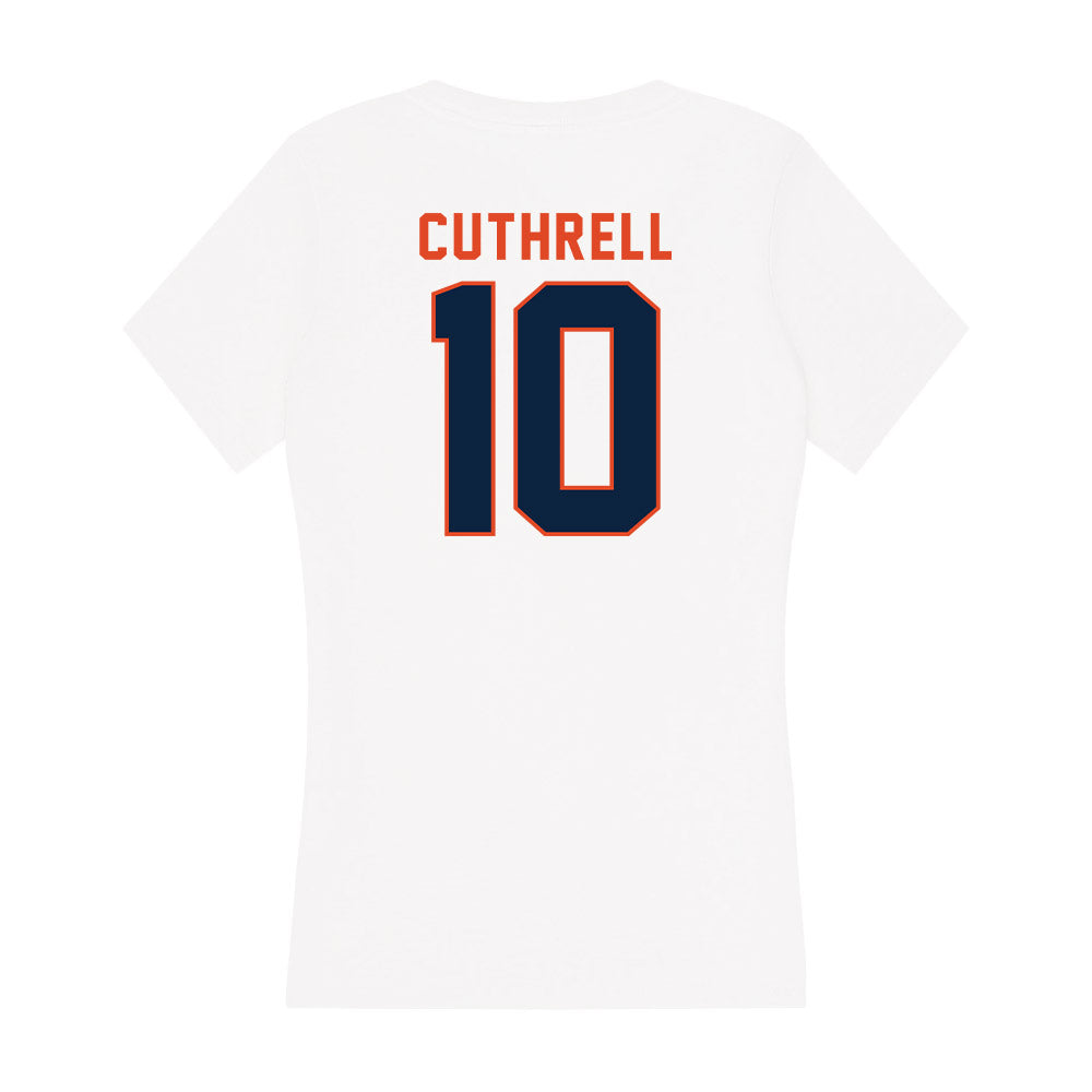 UTSA - NCAA Men's Basketball : Chandler Cuthrell - Women's V-Neck T-Shirt-1