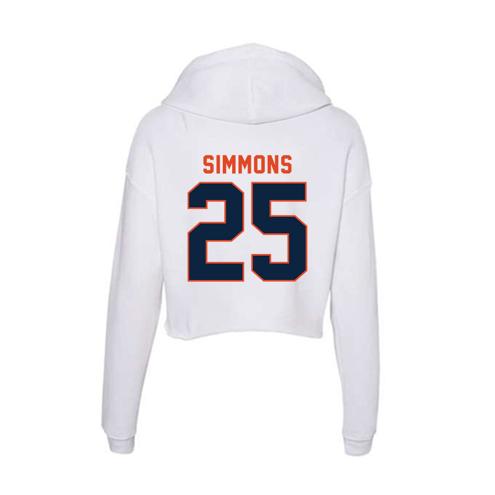 UTSA - NCAA Baseball : Sam Simmons - Women's Crop Fleece Hoodie-1