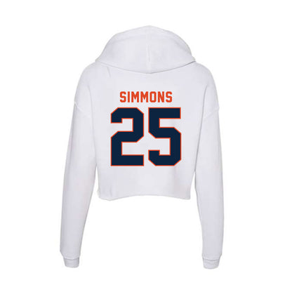 UTSA - NCAA Baseball : Sam Simmons - Women's Crop Fleece Hoodie-1
