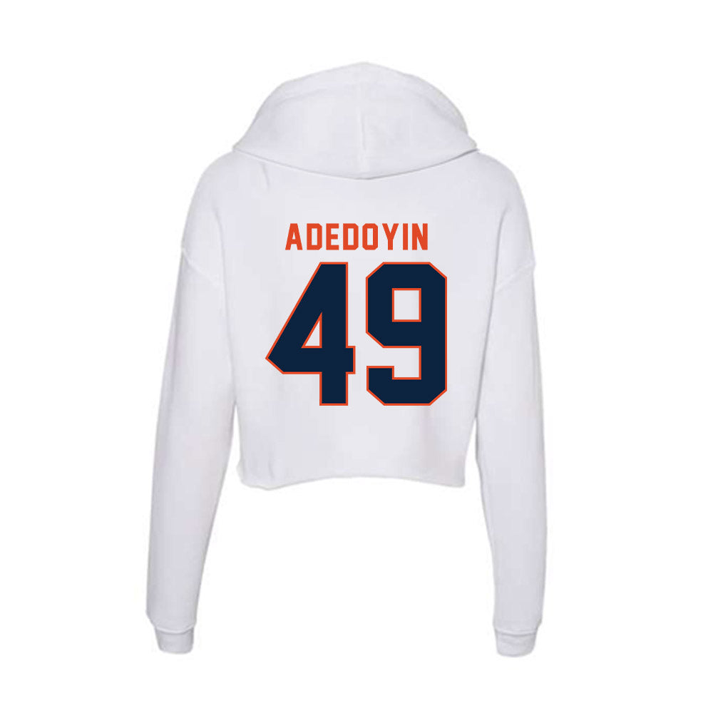 UTSA - NCAA Football : David Adedoyin - Women's Crop Fleece Hoodie-1