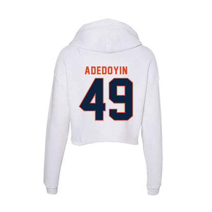 UTSA - NCAA Football : David Adedoyin - Women's Crop Fleece Hoodie-1