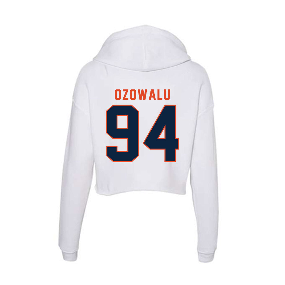 UTSA - NCAA Football : Kenny Ozowalu - Women's Crop Fleece Hoodie-1