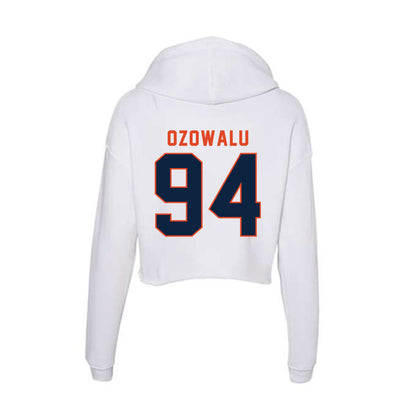 UTSA - NCAA Football : Kenny Ozowalu - Women's Crop Fleece Hoodie-1