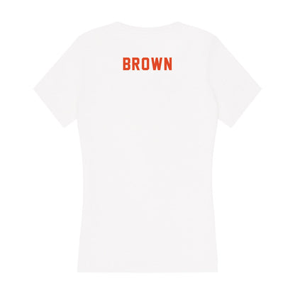 UTSA - NCAA Cheerleading : Micaela Brown - Women's V-Neck T-Shirt-1