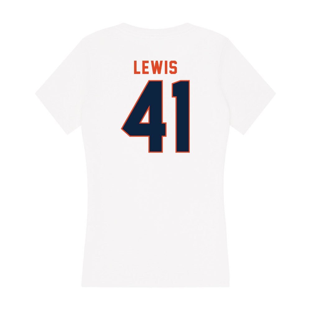 UTSA - NCAA Football : Fredarius Lewis - Women's V-Neck T-Shirt-1