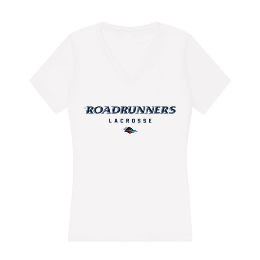 UTSA - NCAA Men's Lacrosse : Rodney Groce Jr - Women's V-Neck T-Shirt-0