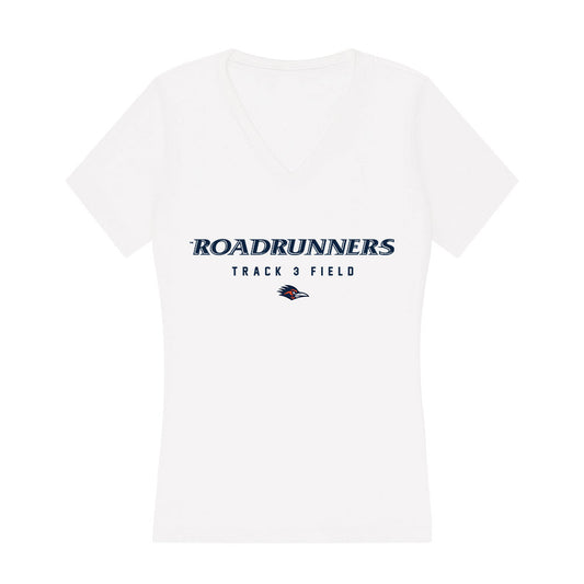UTSA - NCAA Men's Track & Field : Carter Williams - Women's V-Neck T-Shirt-0