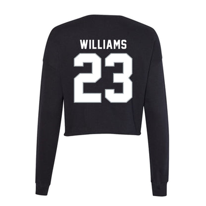 Seton Hall - NCAA Men's Basketball : Mike Williams - Women's Cropped Crew Fleece-1