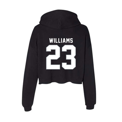 Seton Hall - NCAA Men's Basketball : Mike Williams - Women's Crop Fleece Hoodie-1