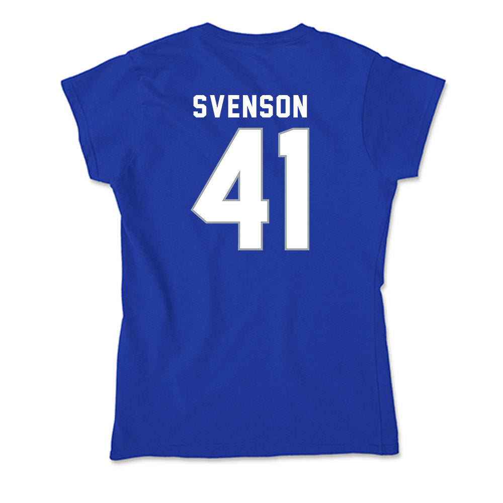Seton Hall - NCAA Baseball : Steven Svenson - Soft Style Women’s T-Shirt-1