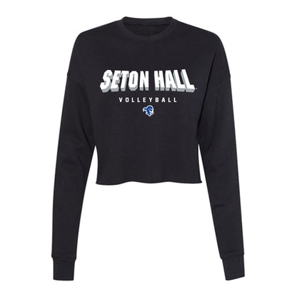 Seton Hall - NCAA Women's Volleyball : Rylee Nelson - Women's Cropped Crew Fleece-0