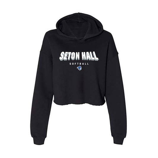 Seton Hall - NCAA Softball : Erin Howard - Women's Crop Fleece Hoodie-0