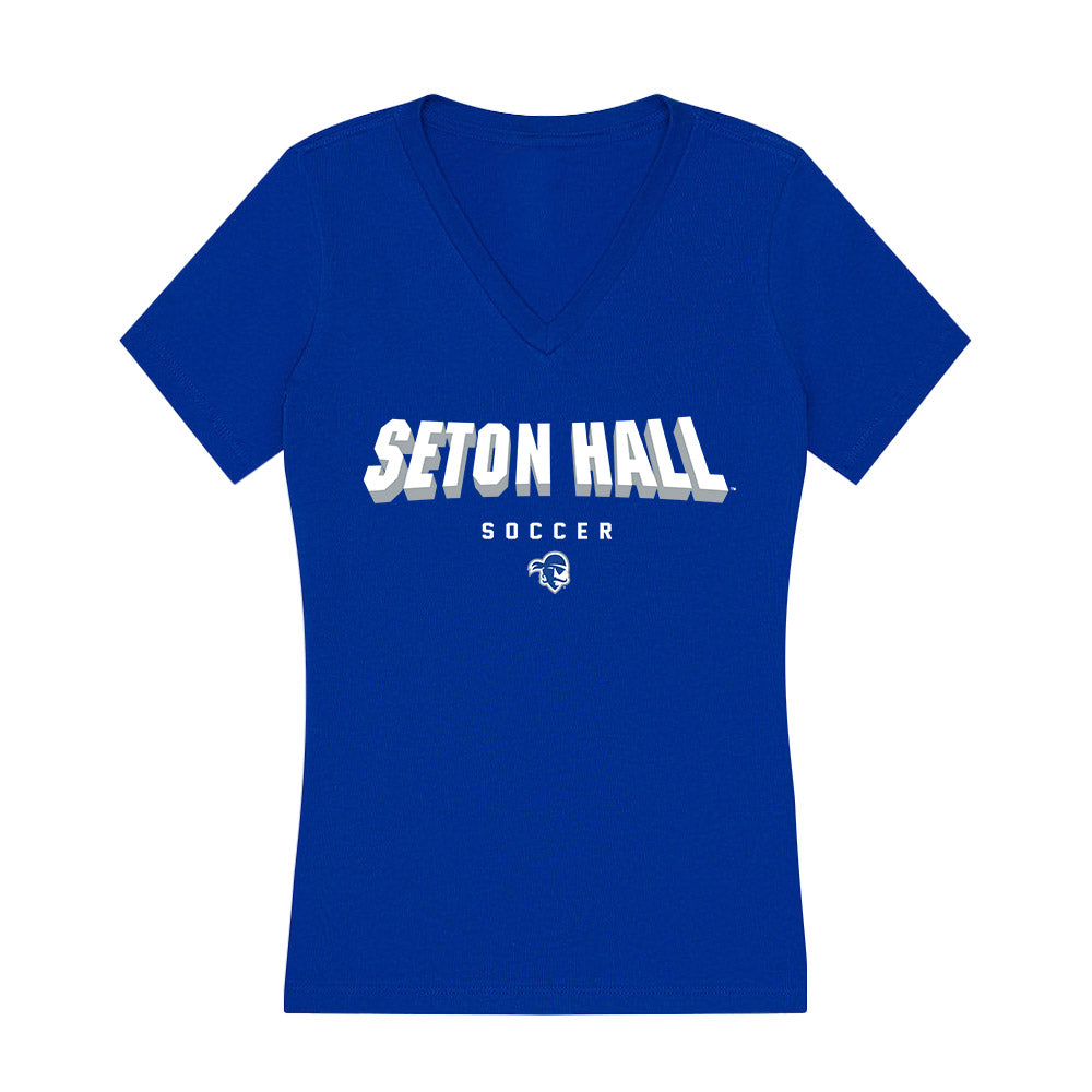 Seton Hall - NCAA Women's Soccer : Sabrina Campbell - Women's V-Neck T-Shirt-0