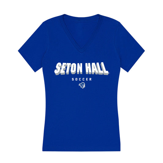 Seton Hall - NCAA Women's Soccer : Sabrina Campbell - Women's V-Neck T-Shirt-0