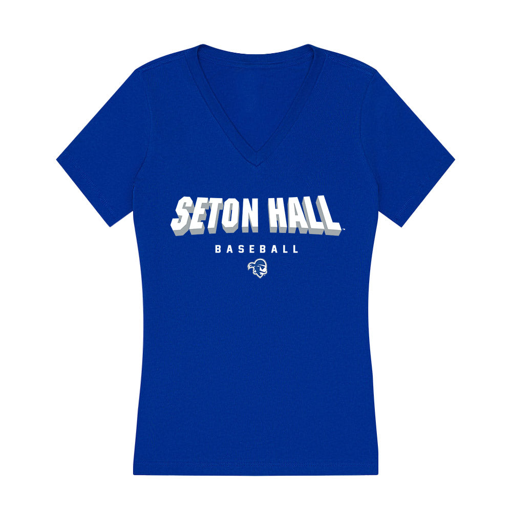 Seton Hall - NCAA Baseball : Stephen Curry - Women's V-Neck T-Shirt-0