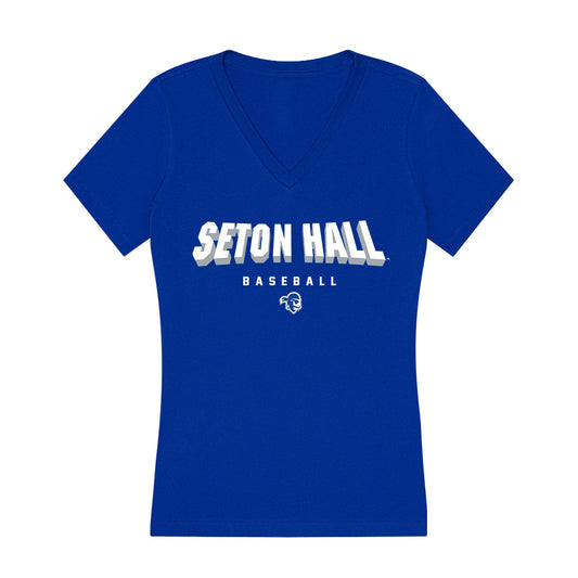 Seton Hall - NCAA Baseball : Stephen Curry - Women's V-Neck T-Shirt-0