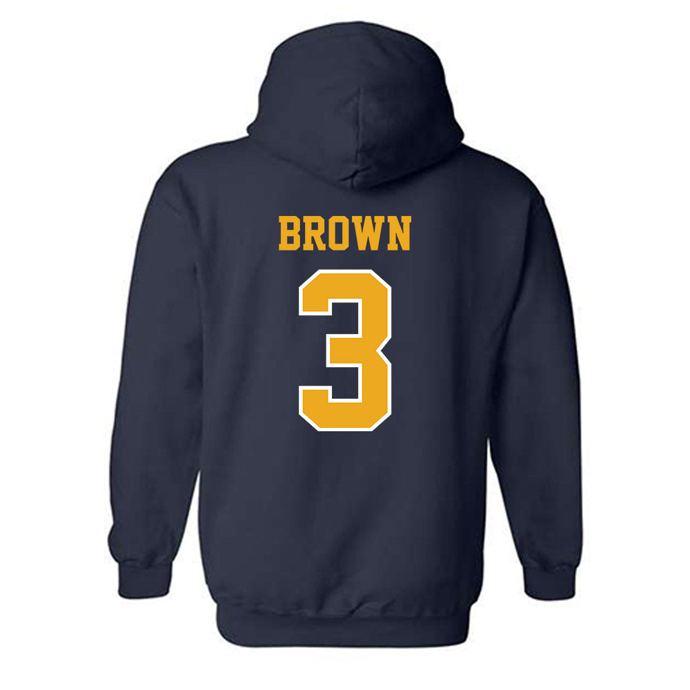 ETBU - NCAA Football : Navian Brown - Classic Shersey Hooded Sweatshirt-1