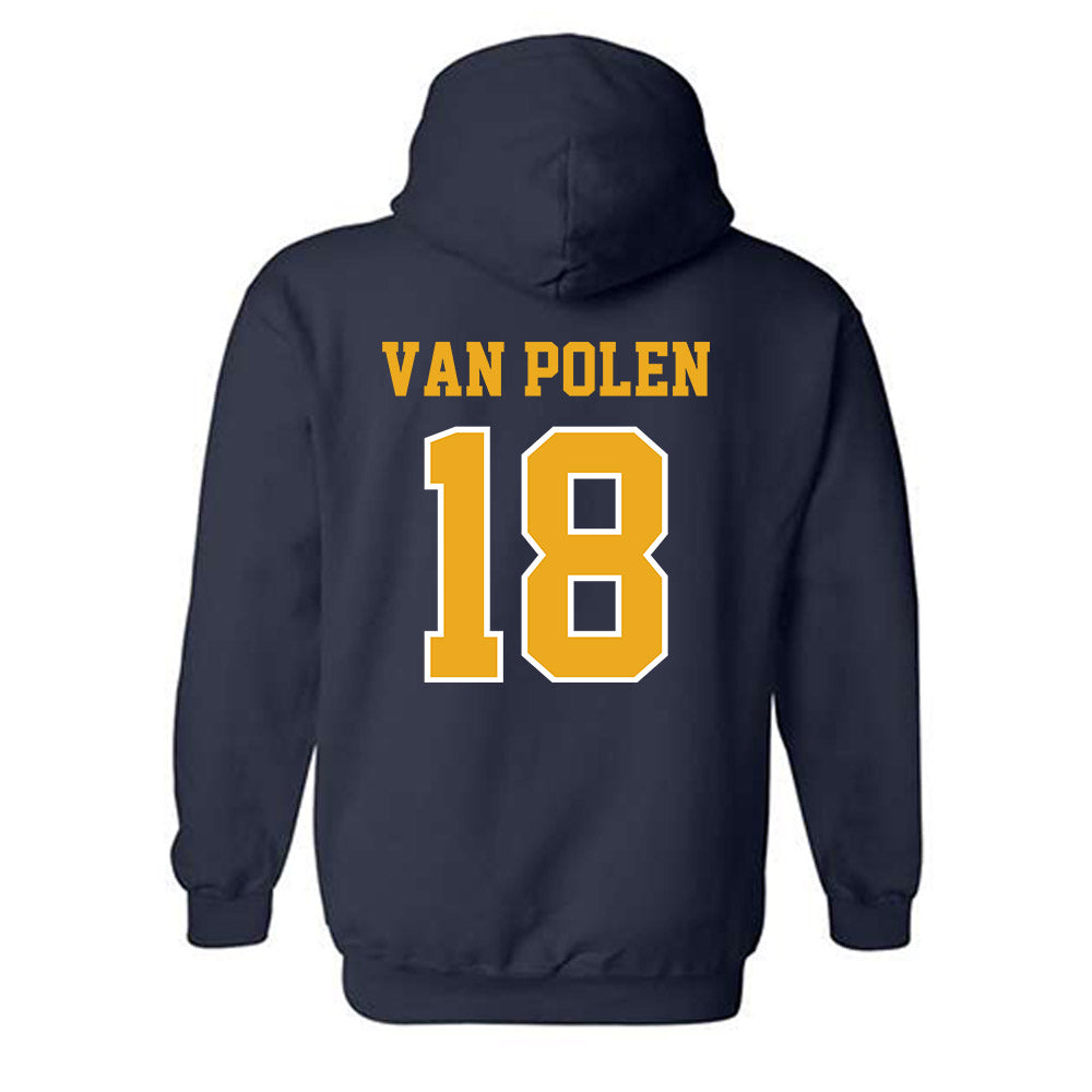 ETBU - NCAA Men's Ice Hockey : Barran Van Polen - Classic Shersey Hooded Sweatshirt-1