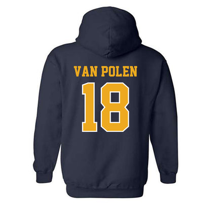 ETBU - NCAA Men's Ice Hockey : Barran Van Polen - Classic Shersey Hooded Sweatshirt-1