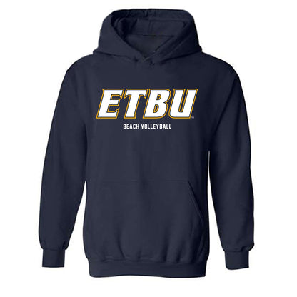 ETBU - NCAA Beach Volleyball : Emily Thomas - Classic Shersey Hooded Sweatshirt-0