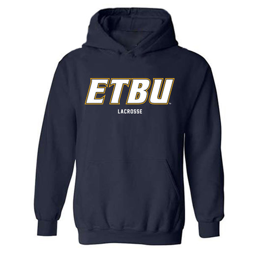 ETBU - NCAA Men's Lacrosse : Blake Lind - Classic Shersey Hooded Sweatshirt-0