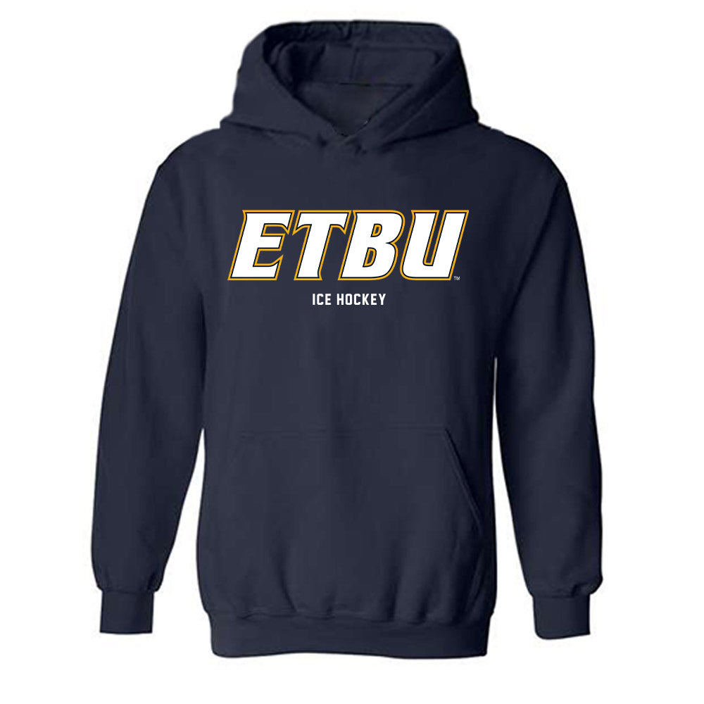 ETBU - NCAA Men's Ice Hockey : Caleb Kerns - Classic Shersey Hooded Sweatshirt-0